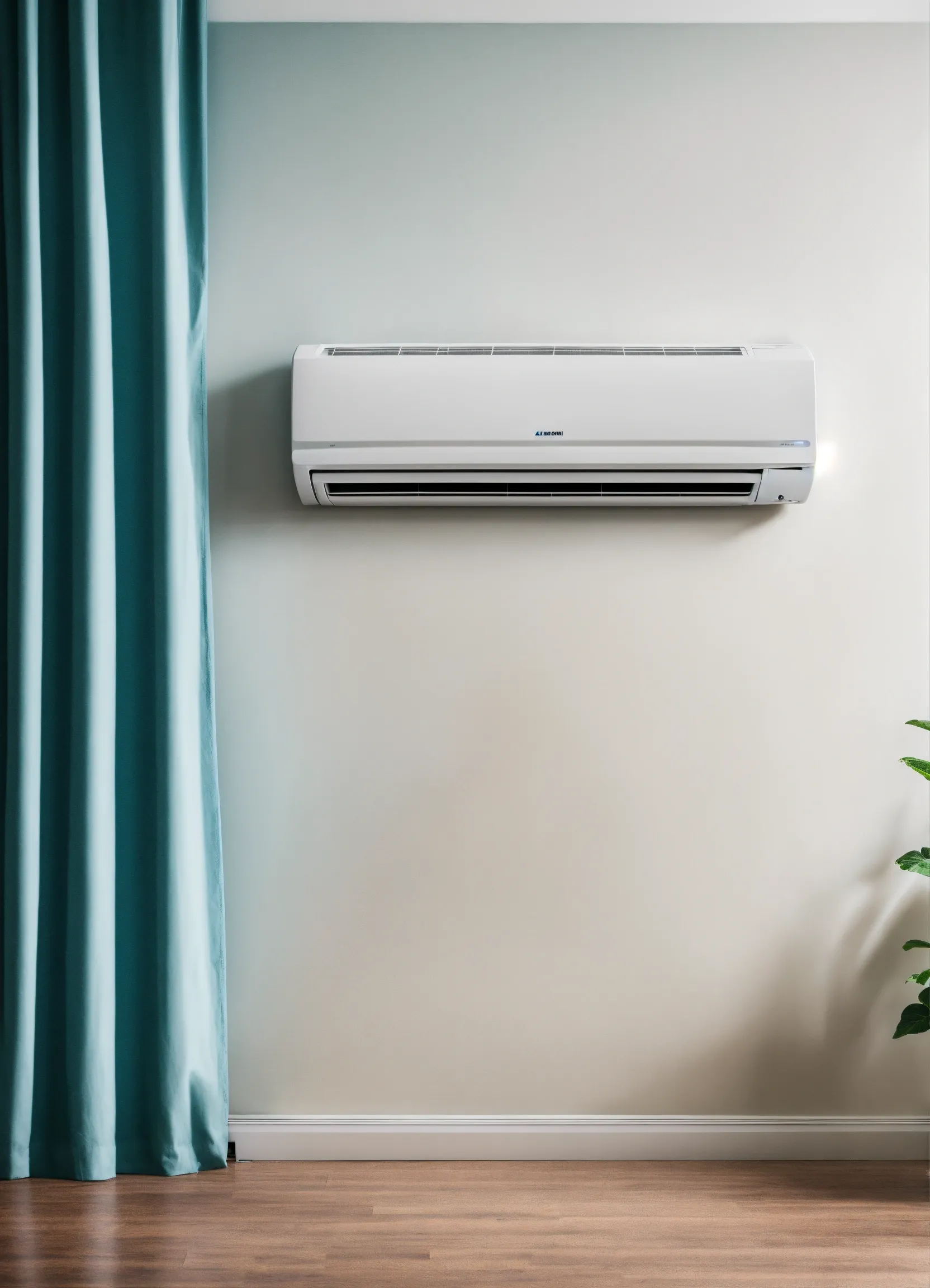Modern air conditioning unit in living space